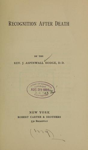 Recognition after death