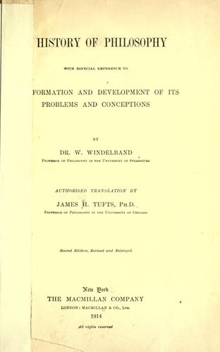 A history of philosophy