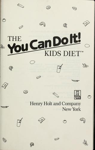 The you can do it! kids diet