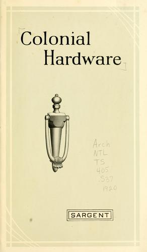 Colonial hardware