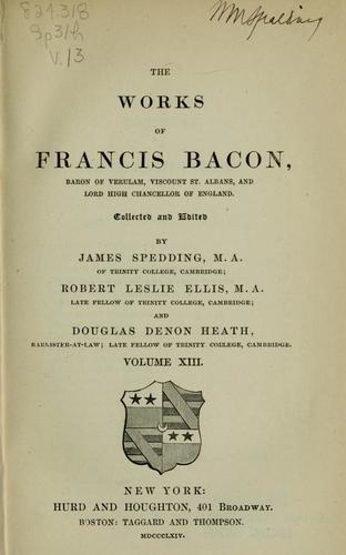 The works of Francis Bacon