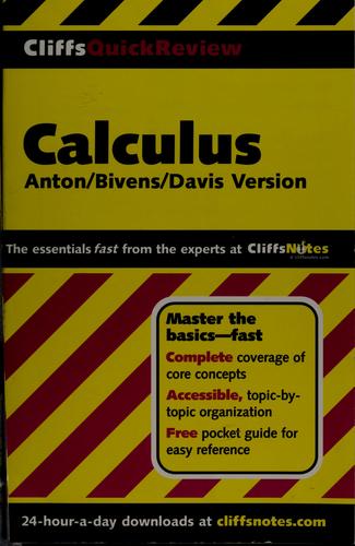 CliffsQuickReview calculus