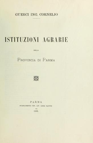 Istituzioni agrarie della provincia di Parma