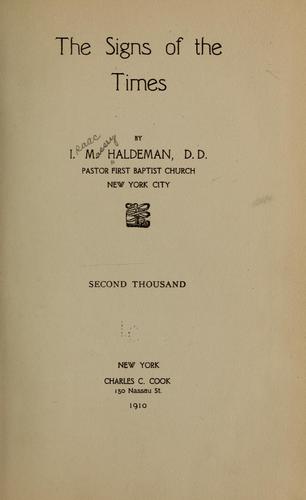 The signs of the times