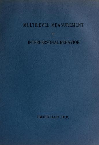 Multilevel measurement of interpersonal behavior