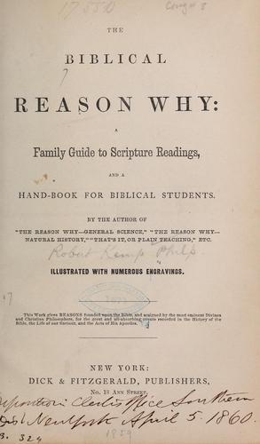 The Biblical reason why