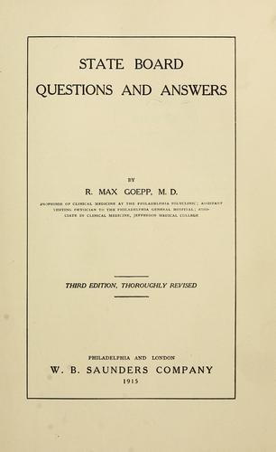 State board questions and answers