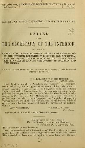 Waters of the Rio Grande and its tributaries