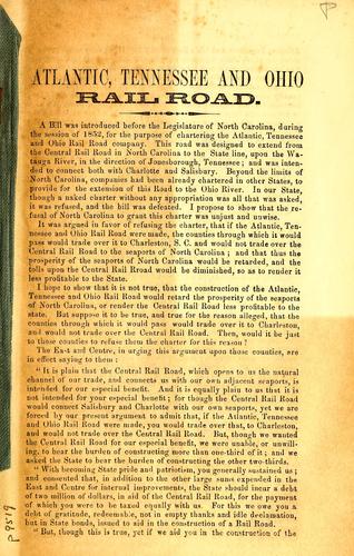 Atlantic, Tennessee and Ohio Rail Road