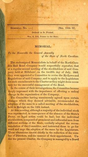 A bill to amend an act entitled An act to incorporate the North Carolina Rail Road Company, passed at the session of 1848-'49, and An act for the completion of the North Carolina Rail Road, passed at the session of 1854-'55
