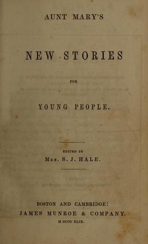 Aunt Mary's new stories for young people.