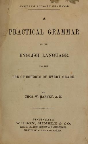 Harvey's English grammar