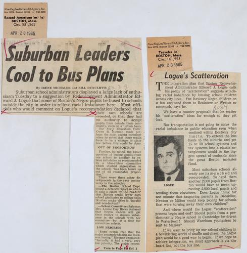 Logue - bussing plan - suburbs