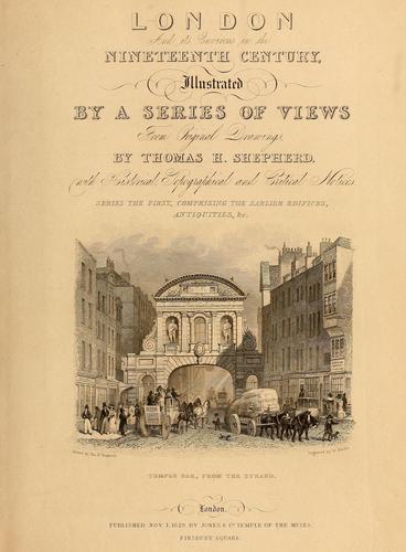 London and its environs in the nineteenth century