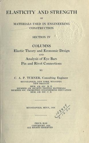 Elasticity and strength of materials in construction
