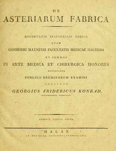 De Asteriarum fabrica