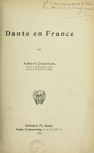 Dante en France
