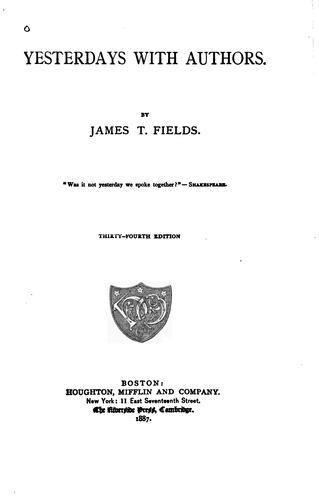 Yesterdays with Authors