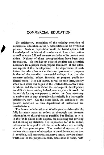 Commercial Education