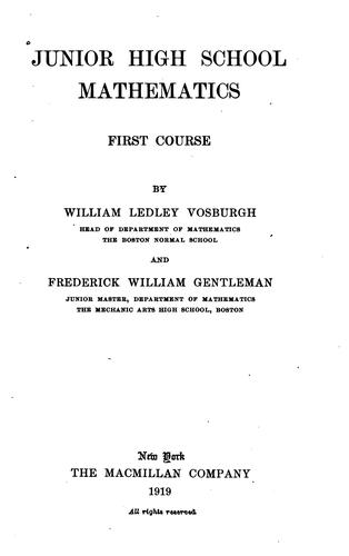 Junior High School Mathematics