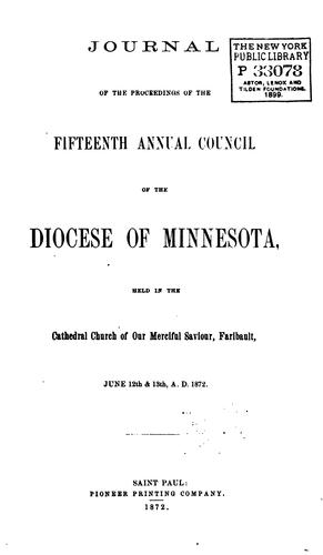 Journal of the ... Annual Convention, Diocese of Minnesota