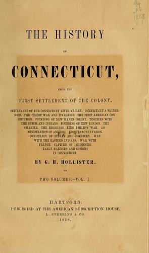 The history of Connecticut