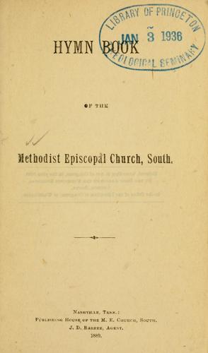 Hymn book of the Methodist Episcopal Church, South