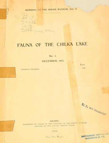Fauna of the Chilka Lake.