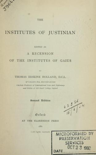 The Institutes