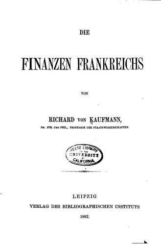 Die Finanzen Frankreichs
