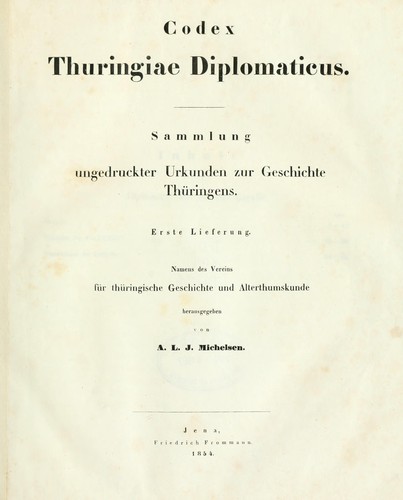 Codex Thuringiae diplomaticus