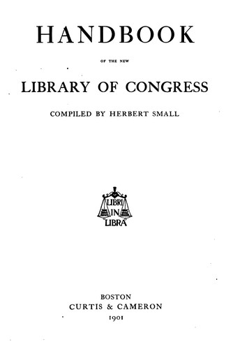 Handbook of the New Library of Congress ...