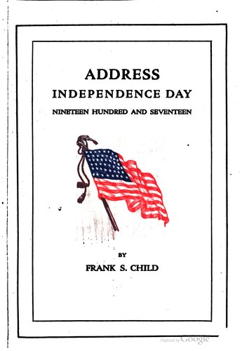 Address by Rev. Frank S. Child ...
