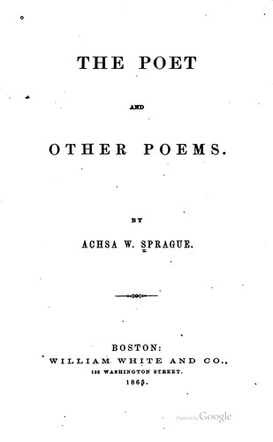 The Poet: And Other Poems