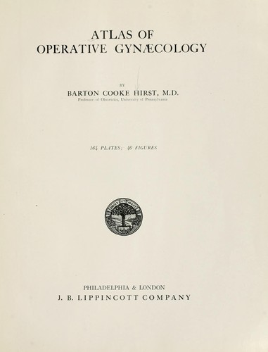 Atlas of operative gynaecology