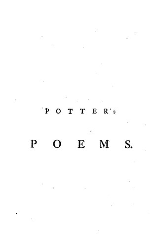 Poems by Mr. Potter