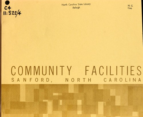 Community facilities, Sanford, North Carolina