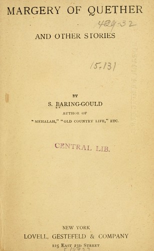 Margery of Quether, and other stories