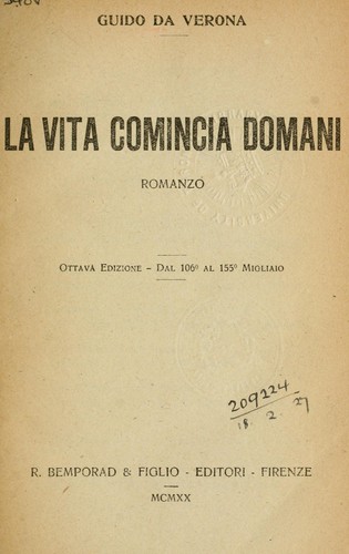 La vita comincia domani