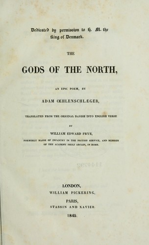 The gods of the North, an epic poem