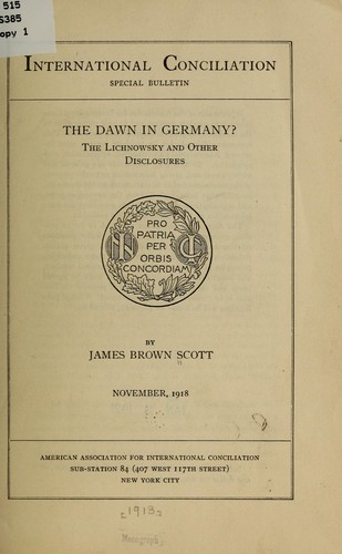 The dawn in Germany?