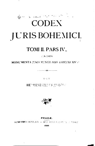 Codex juris Bohemici