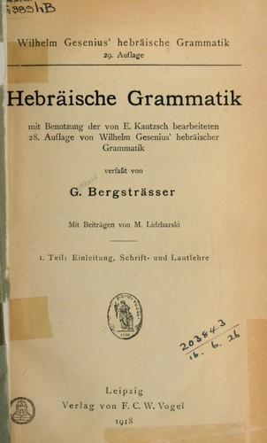 Hebräische Grammatik