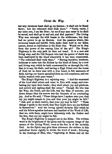 The King's highway. 1st year