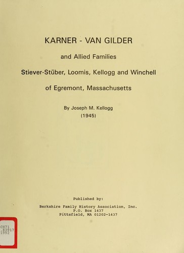 Karner-Van Gilder and allied families