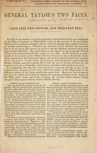 General Taylor's two faces.