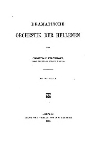 Dramatische Orchestik der Hellenen