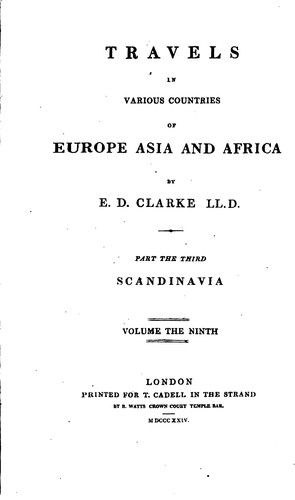 Travels in Various Countries of Europe, Asia and Africa