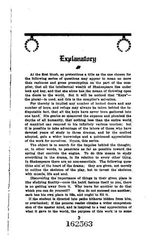 Keys to Shakespeare's treasure house