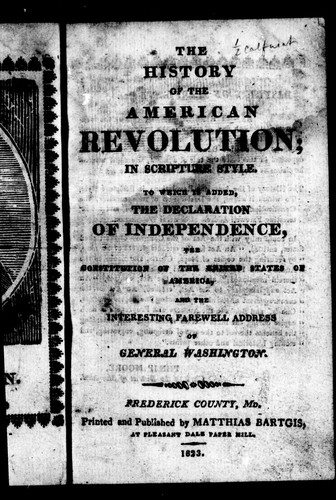 The history of the American revolution